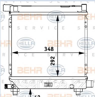 Радиатор W201(M102)(201 500 76 03)(NISSENS 62551 A)
