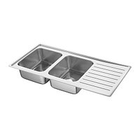 Мойка двойная ВАТТУДАЛЕН с крылом 110x53 см ИКЕА, IKEA 503.694.63 Мойка двойная ВАТТУДАЛЕН с крылом 110x53 см ИКЕА, IKEA