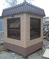 Пост охраны, охранная будка, КПП, сторожевая будка. Модель "Кирпич".