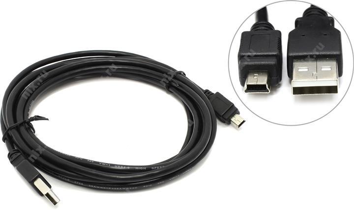 Кабель USB 2,0-USB mini 3метра USB 2.0 AM-- > mini-B 5P