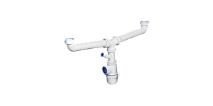 Сифон колбовый для двухместной мойки «ЭКСПЕРТ»