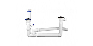 Сифон колбовый для двухместной мойки «МАСТЕР»