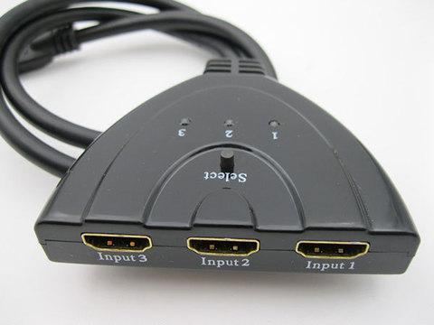 Переключатель HDMI сигнала 3 в 1,HDMI switch - фото 3 - id-p48533361