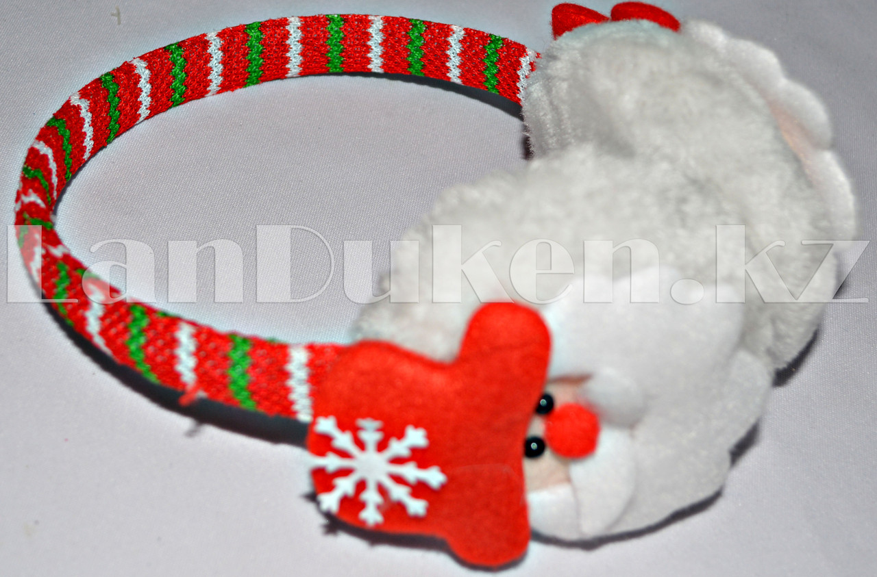 Меховые наушники праздничные Дед Мороз - фото 4 - id-p48252650