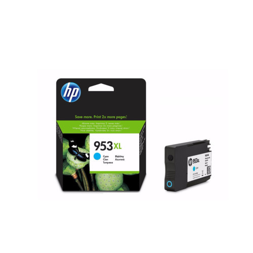 HP оригинальный струйный картридж 953XL увеличенной емкости, Голубой струйный картридж (F6U16AE) - фото 1 - id-p48536649