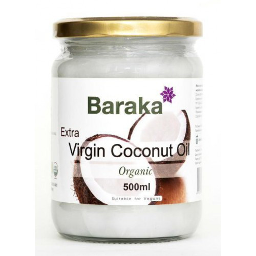 Кокосовое масло Baraka первого холодного отжима 500 мл