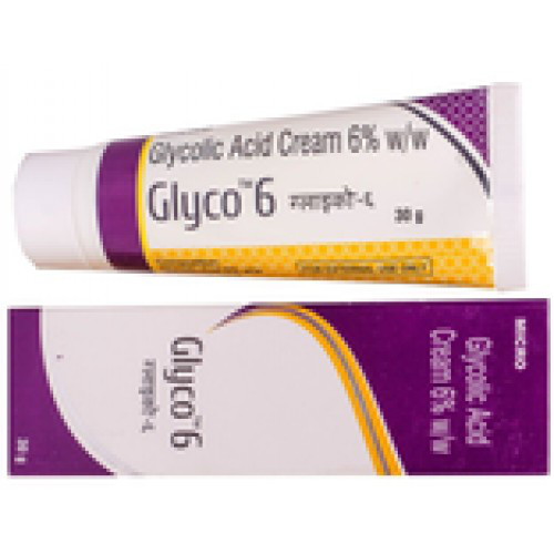 Крем для лица Glyco 6 с гликолевой кислотой 6 % , 30 гр, бережно очищает, удаляя отмершие частицы кожи