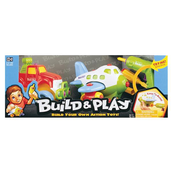 Набор Build N Play самолет джип 2 в 1