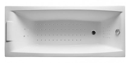 Акриловая ванна AELITA 170х75 см с гидромассажем.НАНО (Общий  6, спина 30,ноги 20,дно 50 наноджетов)