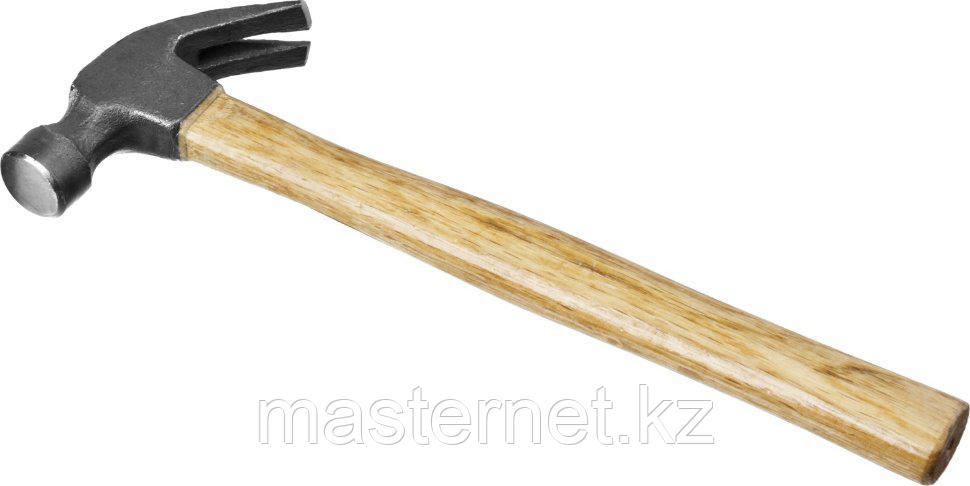 Молоток-гвоздодер STAYER "STANDARD" TopStrike с деревянной ручкой, 225г - фото 1 - id-p44067642