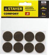 Набор STAYER "COMFORT": Накладки самоклеящиеся на мебельные ножки, 125 шт, коричневые