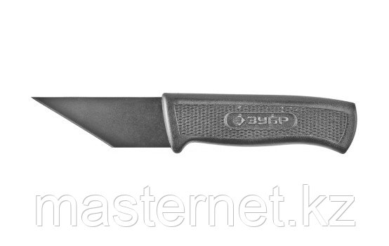 Нож ЗУБР "МАСТЕР" сапожный, пластиковая ручка, лезвие из нержавеющей стали - фото 1 - id-p44068096