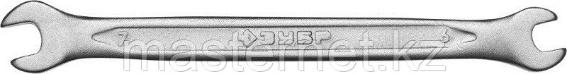 Ключ ЗУБР "МАСТЕР" гаечный рожковый, Cr-V сталь, хромированный, 6х7мм - фото 1 - id-p44068644