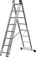 Лестница СИБИН универсальная, трехсекционная со стабилизатором, 10 ступеней - фото 1 - id-p44069661