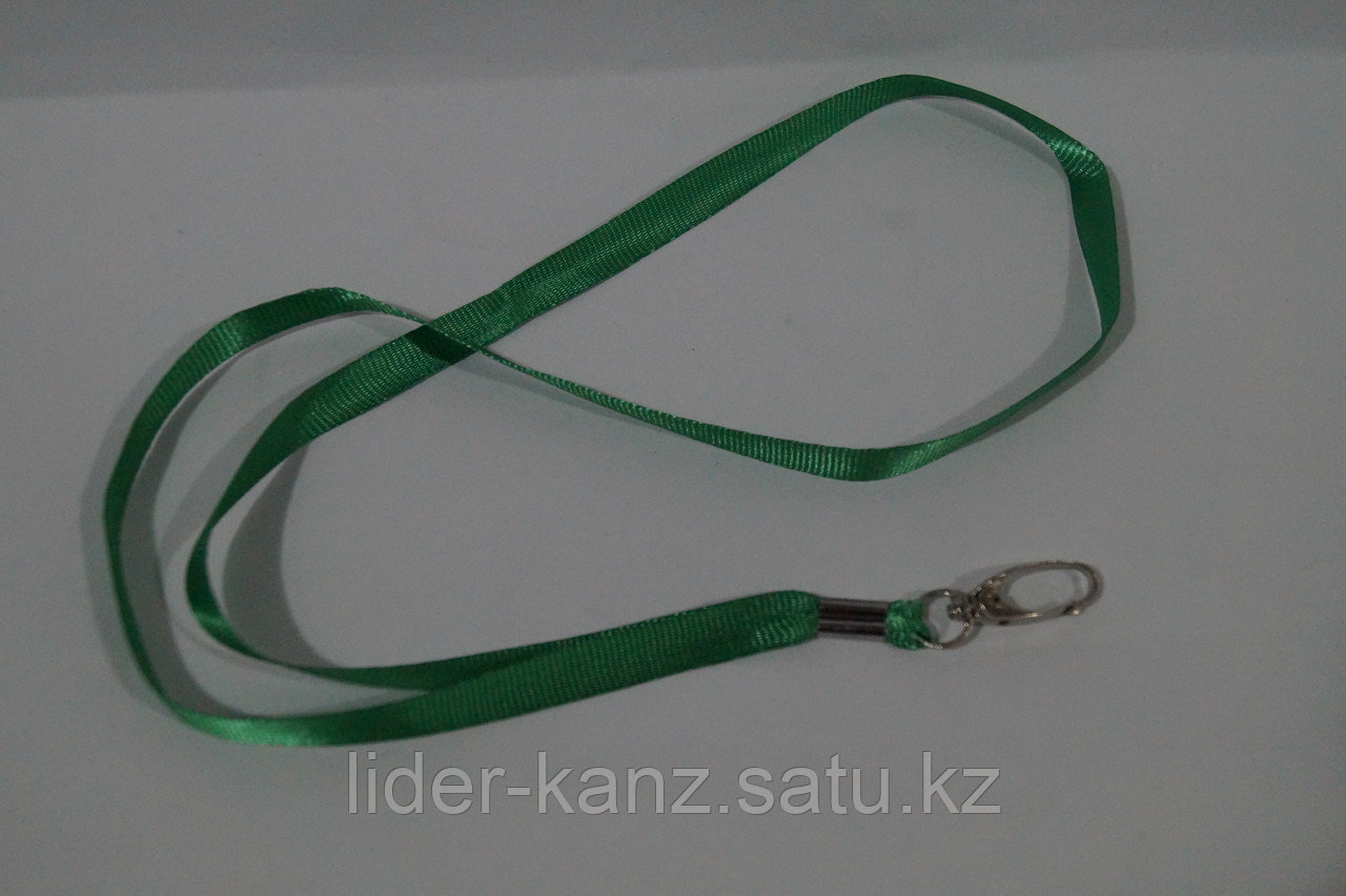 Шнурок для бейджа зеленый - фото 2 - id-p48595777