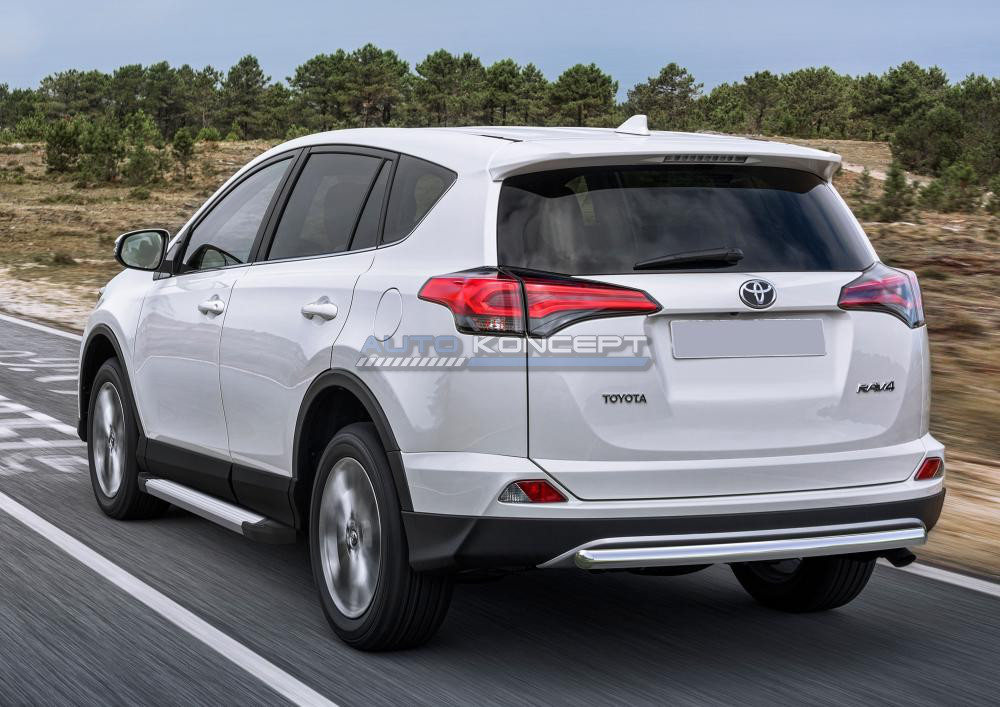 Порог-площадка "Silver" Toyota Rav 4 2015-
