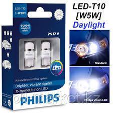 PHILIPS Vision LED Автомобильная лампа T10, Белый свет, 6000 К, Габаритные огни и лампы для салона, фото 3