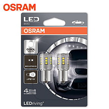 OSRAM Лампа светодиодная LED P21W 12V 2W BAU15s standard retrofit / холодный белый / 6000K / P21W