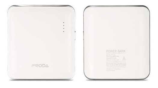 Портативное зарядное устройство Proda MINK Power Bank 5000 mAh (белый) - фото 2 - id-p48648139
