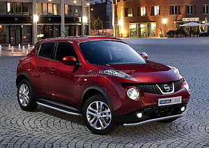 Порог-площадка "Premium" Nissan Juke, FWD 2014-
