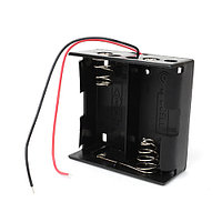 Батарейный отсек для батарей и аккумуляторов типа D на 2 шт c проводами 