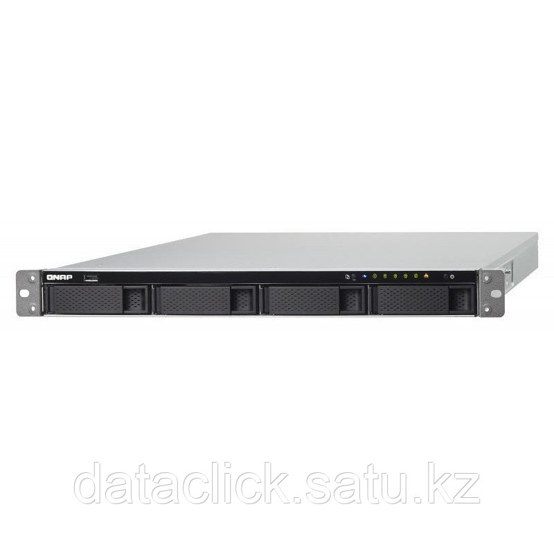 Qnap TS-463U-4G Сетевой RAID-накопитель, 4 отсека для HDD, стоечное исполнение, 1 блок питания. - фото 1 - id-p48668610