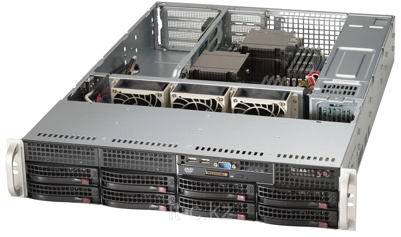 SuperMicro 2U SYS-6027R-72RF 2x6С E5-2620v2/32Gb/8x300Gb SAS 2.0 Ent.15k/DVD-RW - фото 1 - id-p3186665