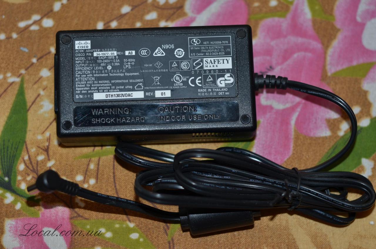 Блок питания для сетевого оборудования CISCO 48V-0,38A (18W) ORIGINAL