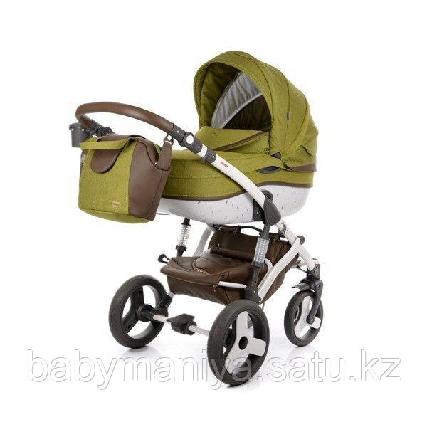 Коляска 2 в 1 Tako JUNAMA COLORS РАМА+КОРОБ+ПРОГУЛКА Зеленый/Коричневый