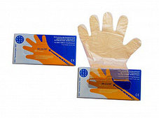 Перчатка ветеринарная п/э ПВ 90/25, цвет-оранжевый, упак. 100 шт в коробке, ВИК-Гамета Премиум