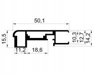 WindowBox 70 Профиль рамочный витрина 50 мм