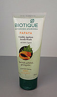 Гель-скраб для умывания Био Папайя, Биотик, Bio Papaya, Biotique, 150 мл