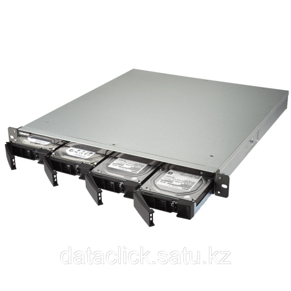 Qnap TS-453BU-RP-4G Сетевой RAID-накопитель, 4 отсека для HDD, стоечное исполнение, 1 блок питания - фото 1 - id-p48751496
