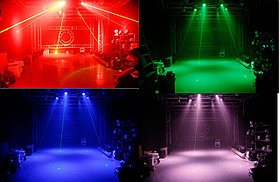 Басы Wash 6x10 W RGBW 4IN1 + Green laser