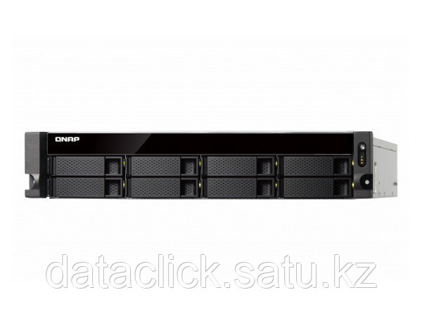 Сетевой RAID-накопитель, 8 отсеков для HDD, 2 порта 10 GbE SFP+, 2 слота M.2 SSD, стоечное исполнение, 2 блока - фото 1 - id-p48769684