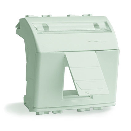 DKC Адаптер для информационных разъемов Keystone, белый, 2 мод., фото 1