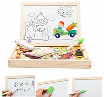 Двусторонняя магнитная доска с фигурками в ассортименте