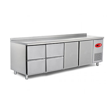 Холодильный стол с 4 ящиками и 2 дверями + вентилятор Empero