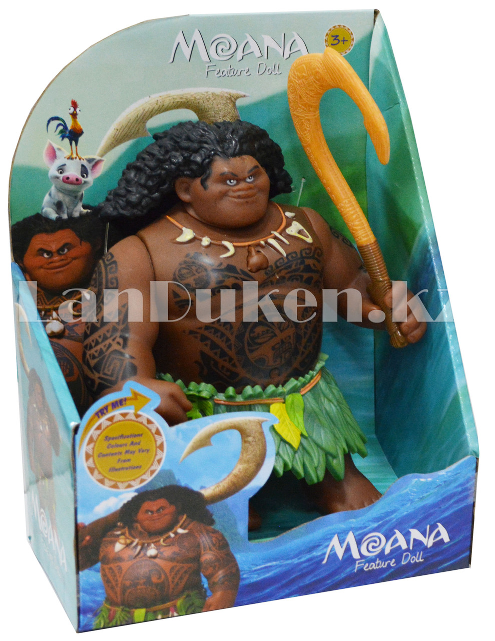 Музыкальная кукла полубог Мауи с крюком (высота 21 см) - фото 6 - id-p48805997
