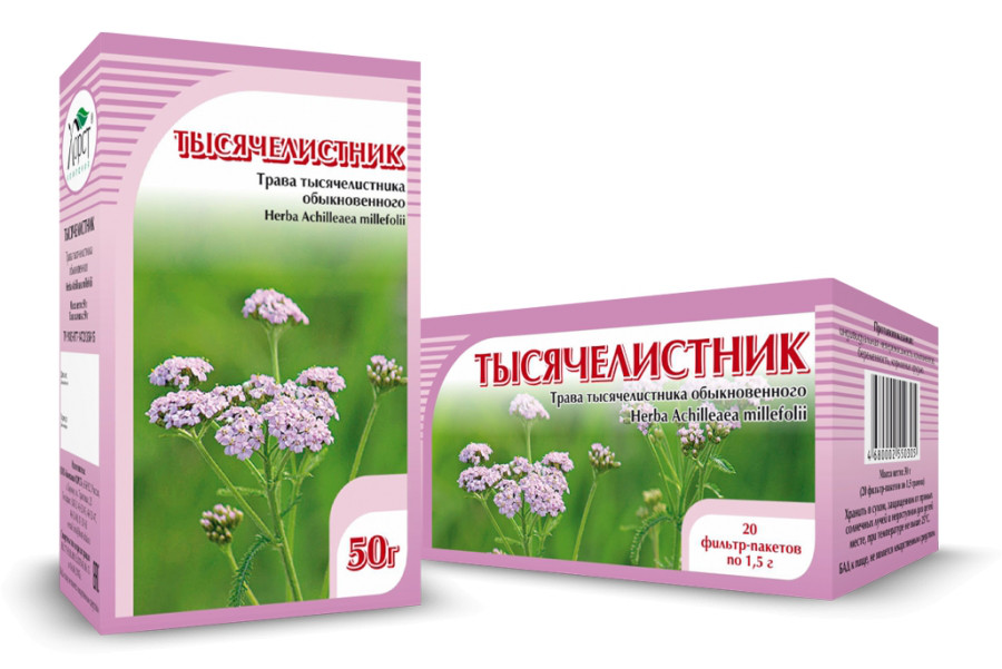 Тысячелистник, трава, 50 г