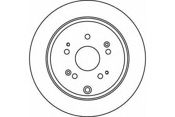 Тормозные диски Honda CR-V (RD, RE) (задние, 05 - …, Optimal)
