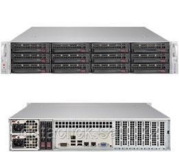 Сервер Rack 2U, 2xXeon Scalable LGA3647, 16xDDR4 LRDIMM 2666, 12x3.5HDD, RAID SAS, 2x10Gbe, 2x1200W