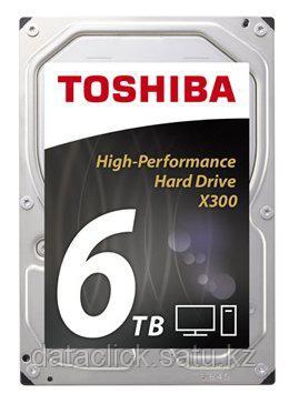 Жесткий диск HDD 6000Gb TOSHIBA X300 SATA 6Gb/s 7200rpm 128Mb 3.5" HDWE160EZSTA Retail - фото 1 - id-p48900961