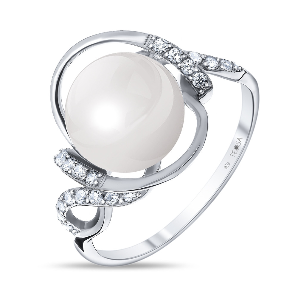 Серебряное кольцо с фианитом Teosa 190-5-434Р