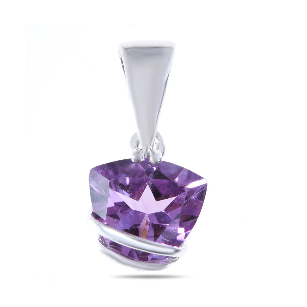 Подвеска из серебра с аметистом Teosa 0269-P-AM