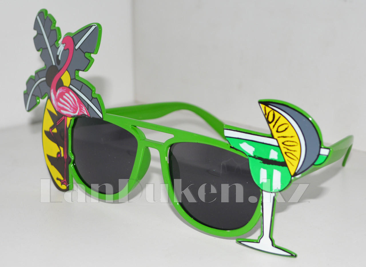 Карнавальные очки "Фламинго" цвета в ассортименте - фото 8 - id-p48919764