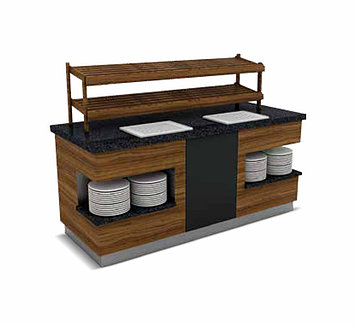 Буфет для хранения и резки хлеба  с мраморной столешней Sumela EMPERO