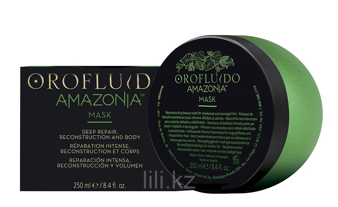 Восстанавливающая маска для ослабленных и поврежденных волос REVLON OROFLUIDO AMAZONIA MASK 250 мл.