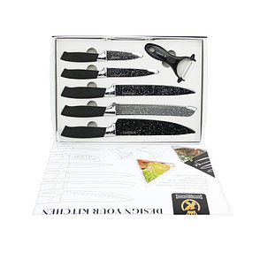 Набор ножей с мраморным покрытием - Оплата Kaspi Pay, фото 2