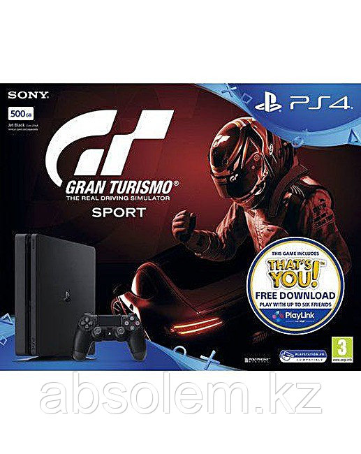 PlayStation 4 SLIM! 500GB PS4 Gran Turismo рус.